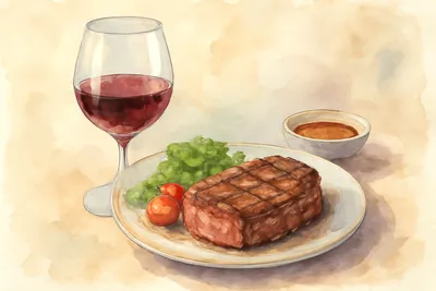 肉料理と赤ワインの黄金比は部位別・ソース別に選べるのか？