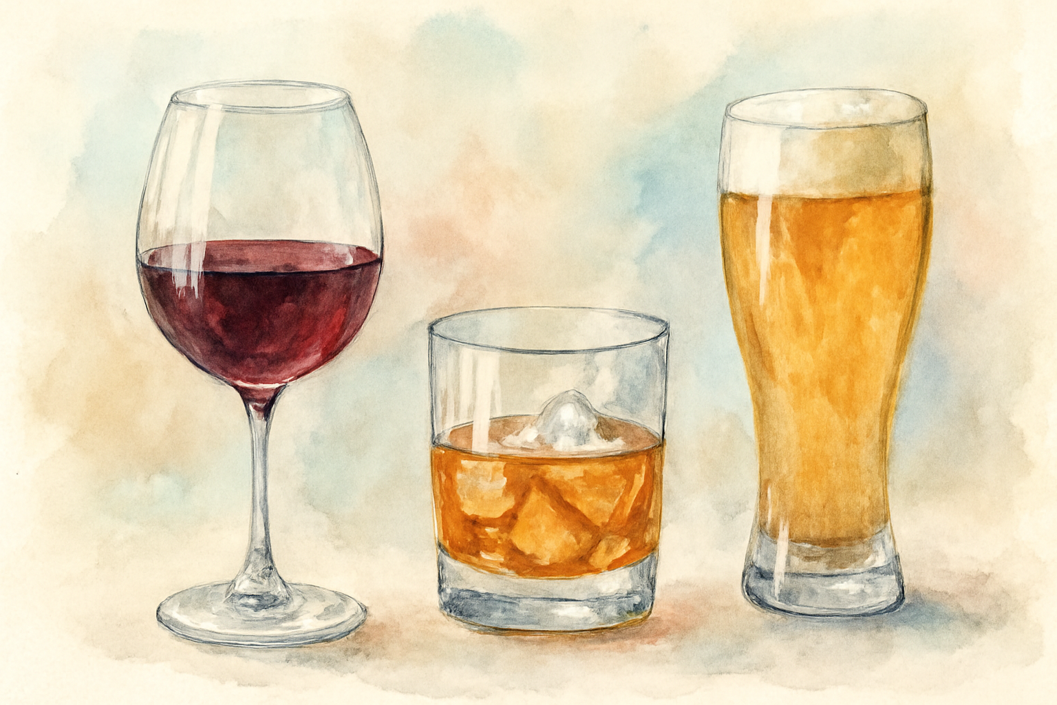 アルコールの種類の違いはどこにあるのか？